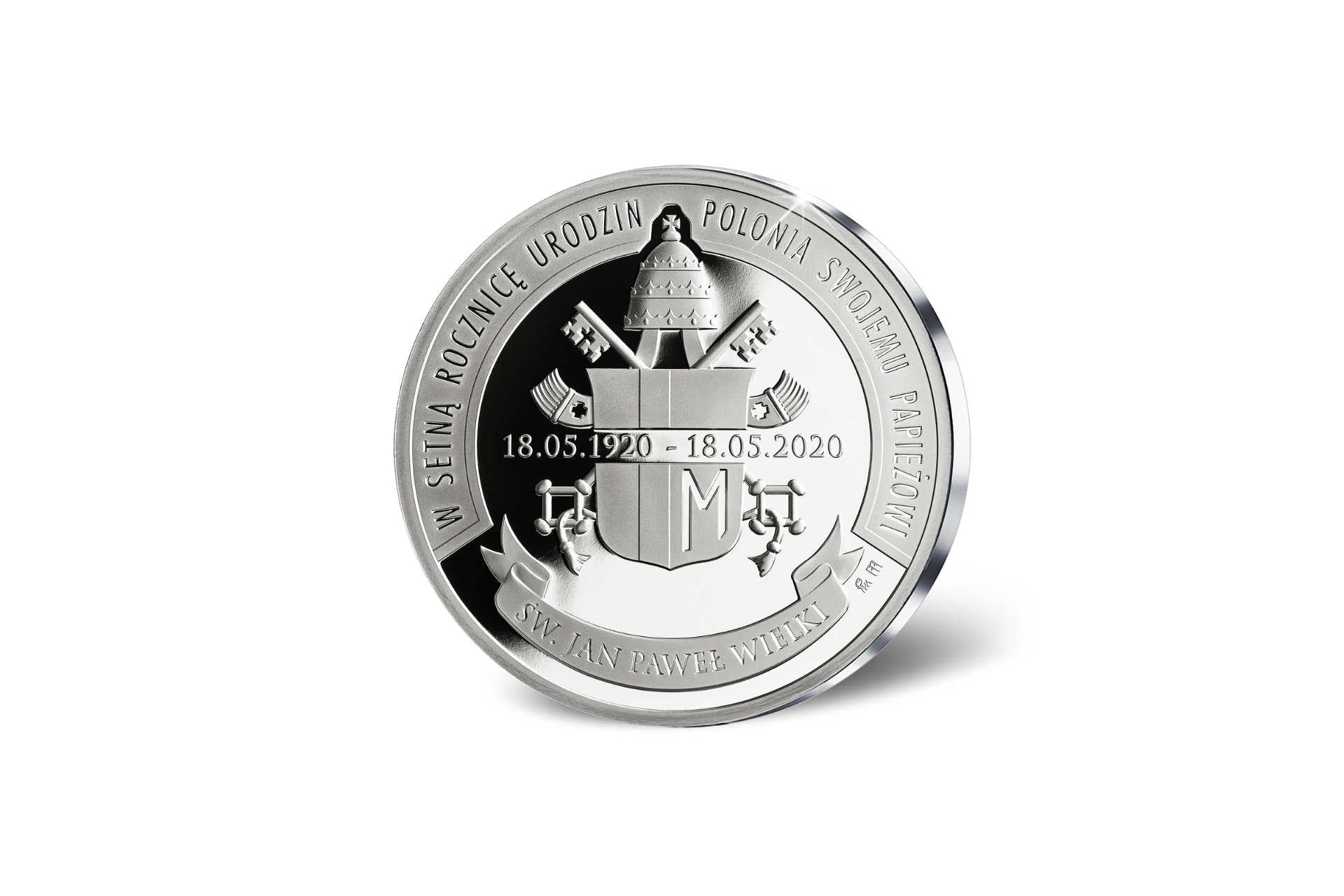John Paul II 100 Year Anniversary Commemorative 100 lecie Jana Pawla II Medal  1 oz Pure Silver  999 1 uncja srebro Ag 999